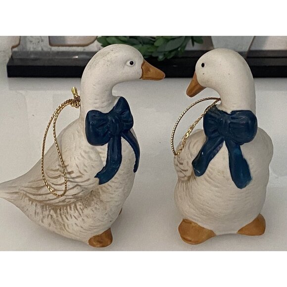 Vintage Lot of 2 Ceramic Duck Hanging Decorative Figurines Made in Taiwan R.O.C. - Picture 9 of 16